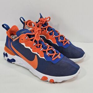 Nike React Element 55 Florida Gators Sneakers US Men's size 7.5  CK4855-400